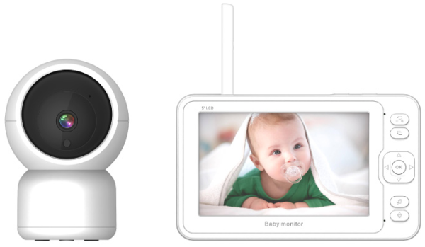 KBM-308 baby kamera sa 5-inčnim monitorom, 1080p, IR 5 m