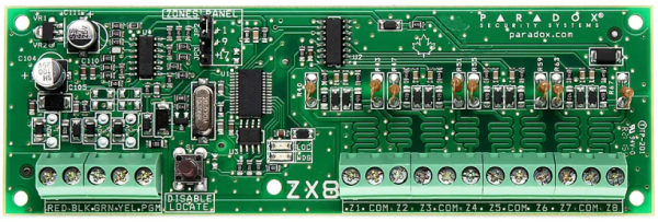 Paradox ZX8 modul za proširenje alarma, 8 zona i 1 PGM izlaz