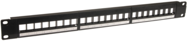 PCK006 patch panel za 24 keystone porta, 19" 1U