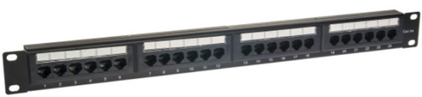 Patch panel UTP Cat5e, 24 porta, 19" 1U