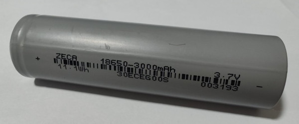 Gembird ZECA 18650 Li-ion baterija 3000 mAh, 3,7 V