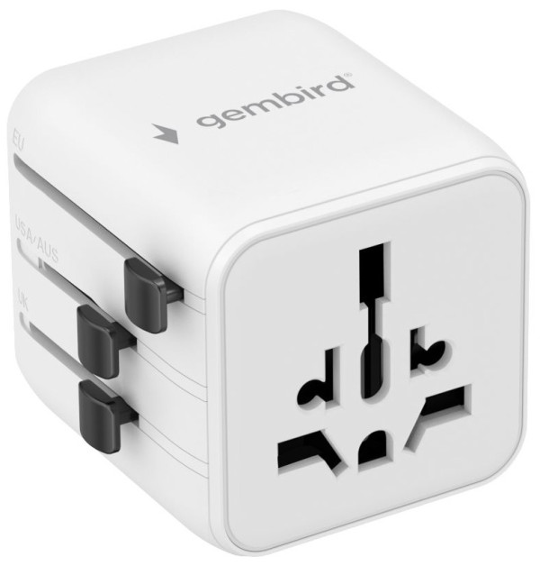 Gembird TPA-INT-01-W univerzalni putni adapter 2500 W