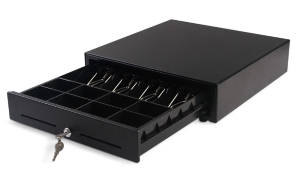 POS MS 410 fioka za novac, crna, 410 × 420 × 100 mm