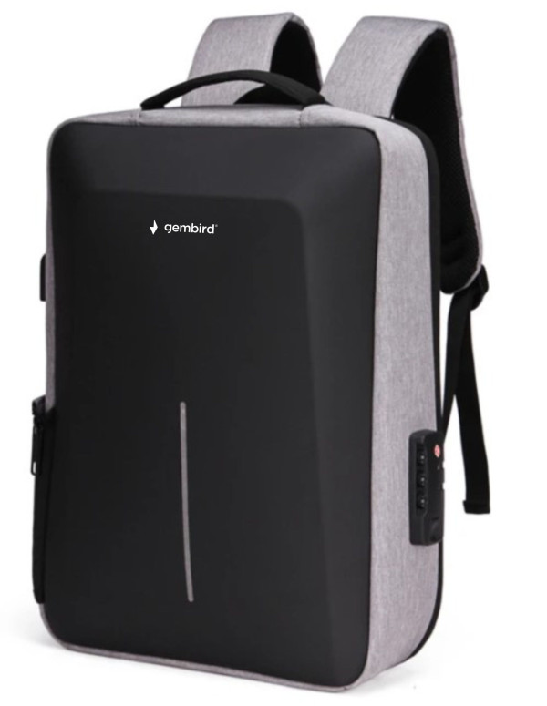 Gembird NCC-15-KLB022 ranac za laptop 15,6 inča sa USB konektorom i bravom