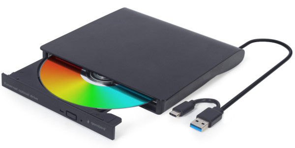 Gembird DVD-USB-031 eksterni USB DVD čitač-rezač, USB-C/USB-A