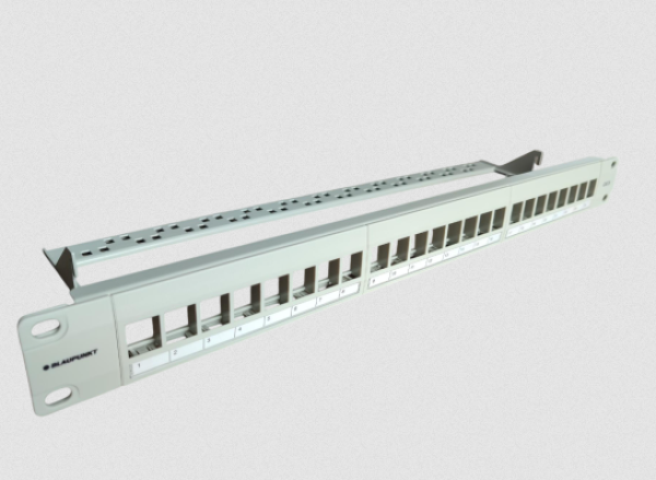 Blaupunkt 49165 modularni patch panel 19″ 1U, 24 keystone slota