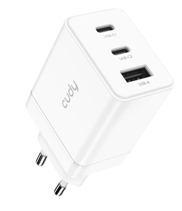 Cudy CH67_EU GaN punjač 67W, 2xUSB-C + USB-A