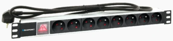 Blaupunkt 19" 1U PDU napojna letva sa 8 Schuko utičnica, 2 m
