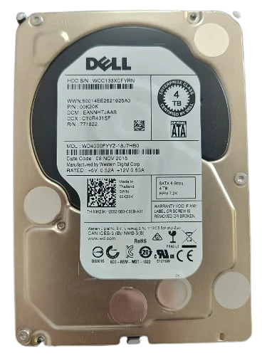 Dell/Toshiba MG03ACA400 obnovljeni HDD 4 TB, 7200 rpm