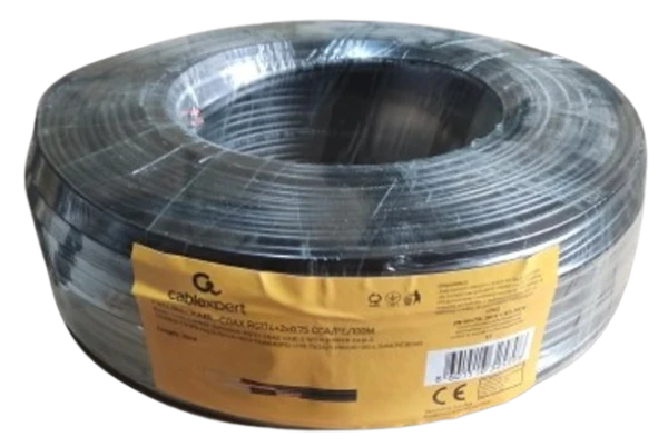 Gembird RG174 + 2×0,75 mm² CCA/PE hibridni kabl 100 m outdoor