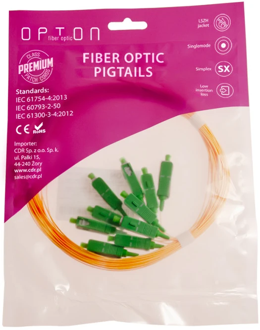 OPTON OP063 optički pigtail SC/APC G657A 1,5 m, pakovanje 10 komada