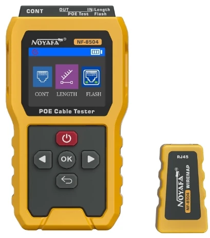 NOYAFA NF-8504 PoE tester mrežnih kablova, 2,4 inča LCD
