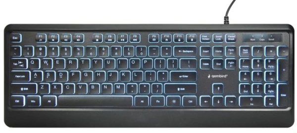 Gembird KB-UML-04 tanka žičana tastatura sa belim osvetljenjem, US