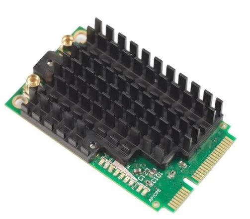 MikroTik R11e-2HPnD High Power miniPCIe Wi-Fi 4 kartica, 2.4 GHz, 2× MMCX