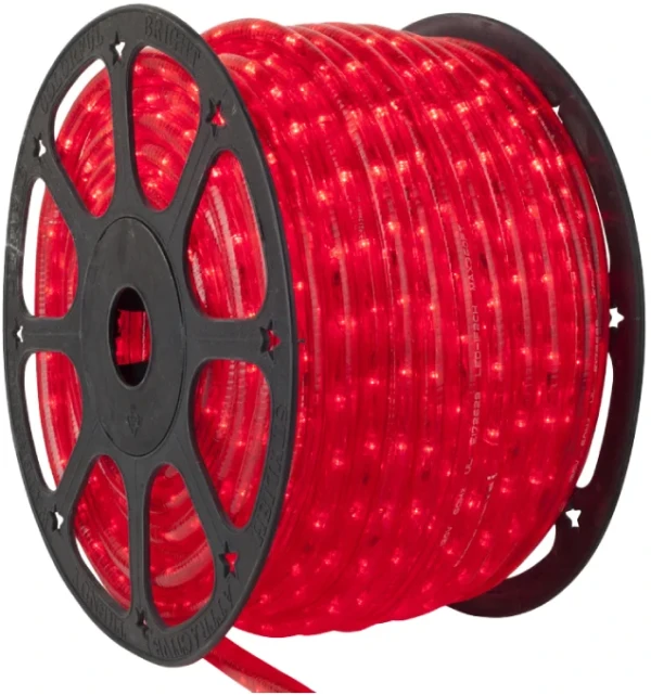 Crveno svetleće LED crevo SVC-2L36D/R, 36 LED/m, Ø13 mm, 230 V, IP44 (po metru)