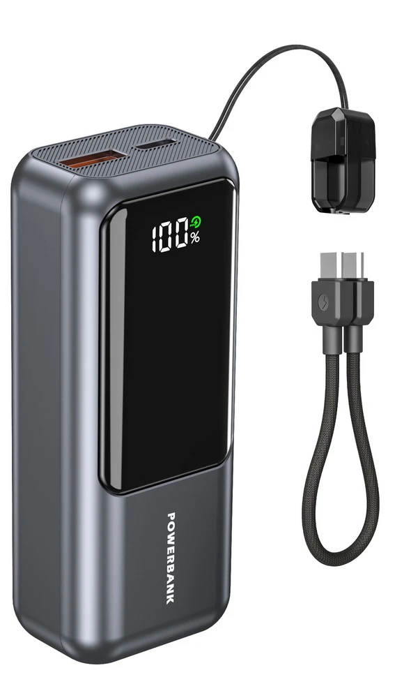 Gembird PB10-PD20-LCD-02 power bank 10.000 mAh, 20 W, LCD, USB-C/USB-A