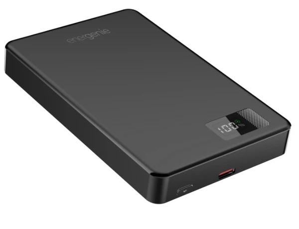 Gembird PB10-WPC15M-LCD-01 magnetni power bank 10000 mAh, 15 W, 20 W PD