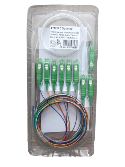 Gembird OPTIC-8 PLC optički splitter 1×8 SC/APC Singlemode 900 µm