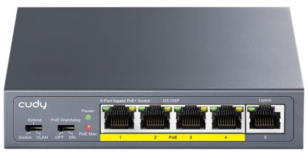 Cudy GS105P 1.0 5-port Gigabit PoE+ switch 36W