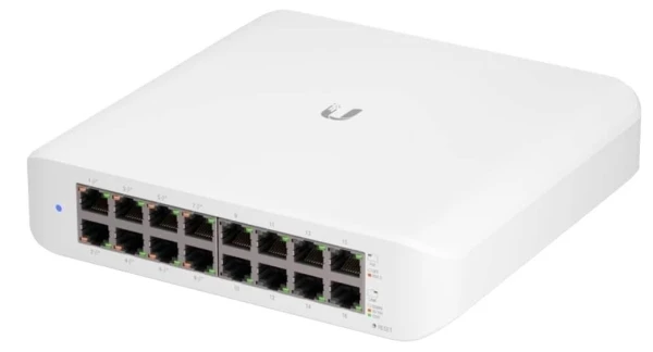 Ubiquiti UniFi Switch Lite 16 PoE, 16-port Gigabit, 8×PoE+, 45 W