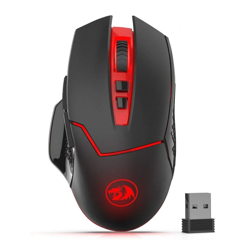 Redragon Mirage M690 bežični gaming miš, 4800 DPI, 7 tastera, crno-crveni