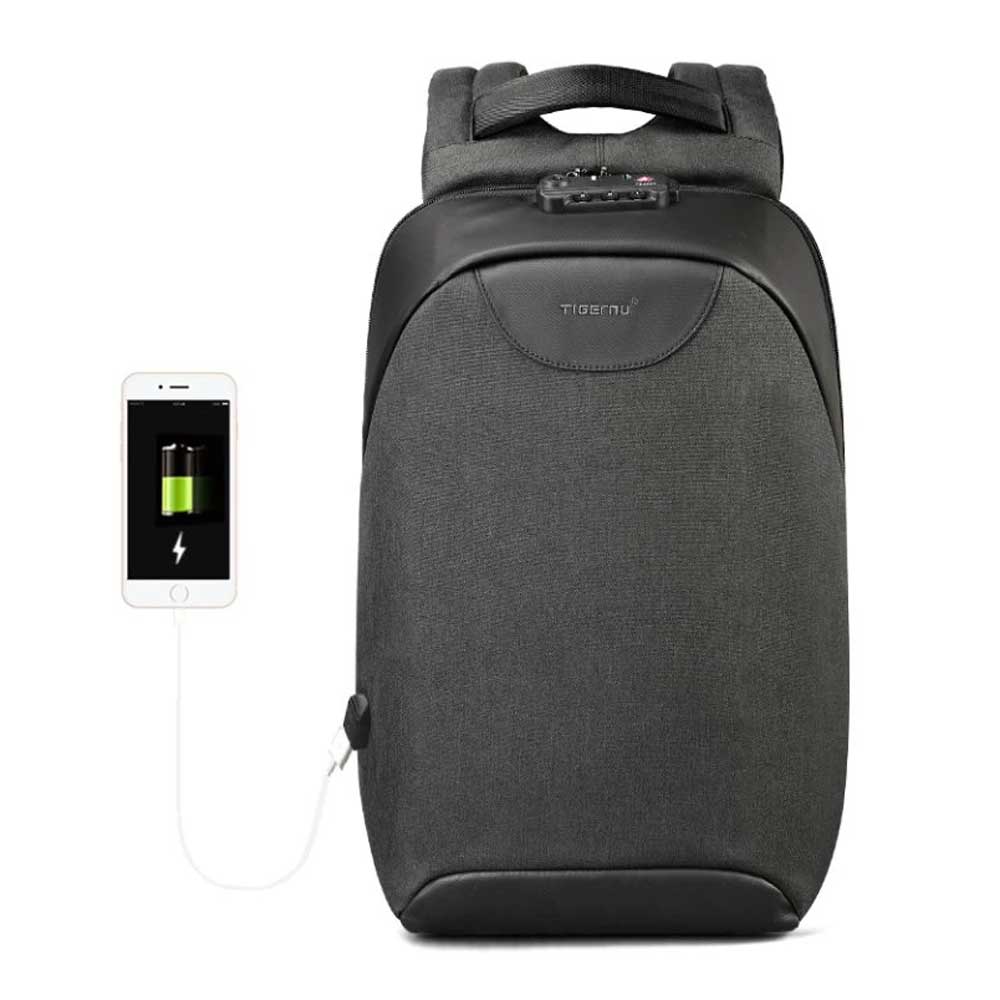 Tigernu T-B3611 crni ranac za laptop 15,6" sa TSA bravom i USB priključkom