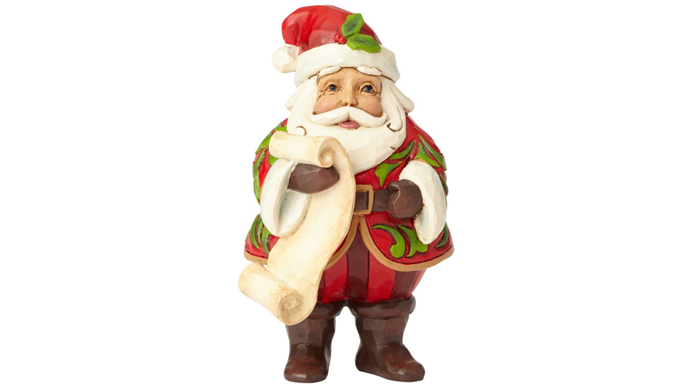Jim Shore Mini Santa With List dekorativna figurica 9,5 cm