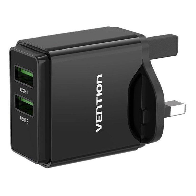 Vention FBAB0-US USB punjač 2x USB-A 18W/18W sa US utikačem