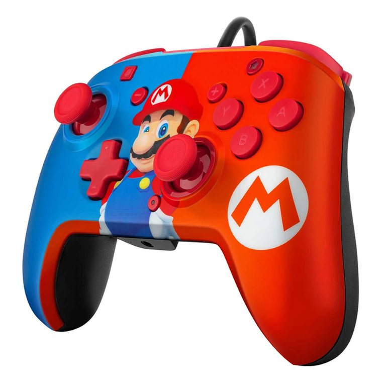 PDP Faceoff Deluxe+ Audio Mario žični kontroler za Nintendo Switch