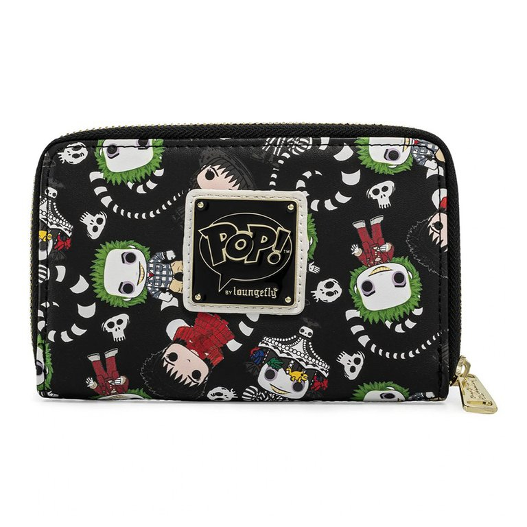 POP! by Loungefly Beetlejuice AOP zip-around novčanik, crni
