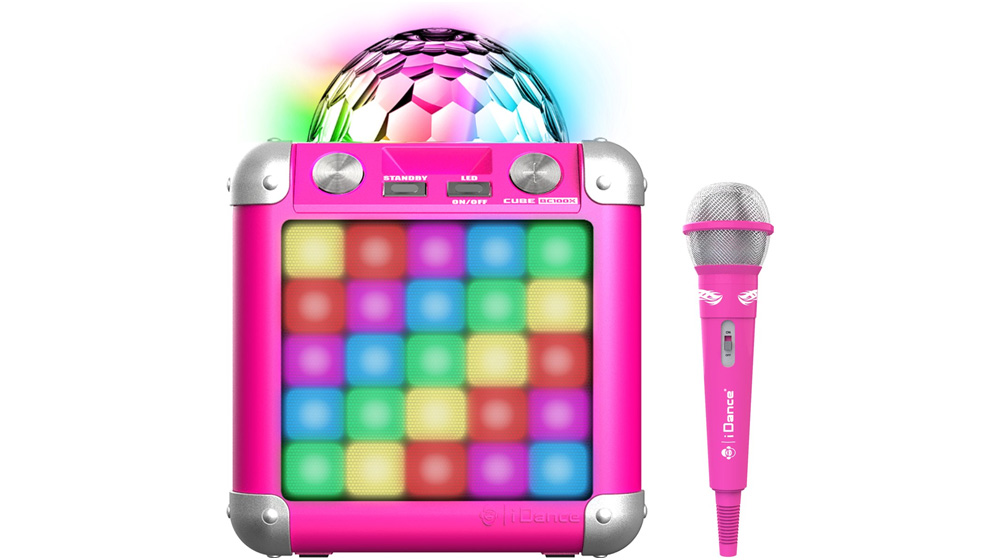 iDance BC100X Pink Bluetooth party zvučnik sa karaoke mikrofonom