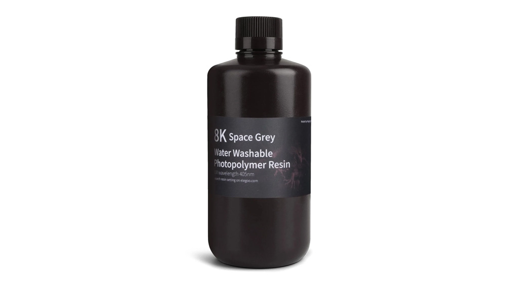ELEGOO 8K Water-Washable Space Grey smola za 3D štampu 1 kg