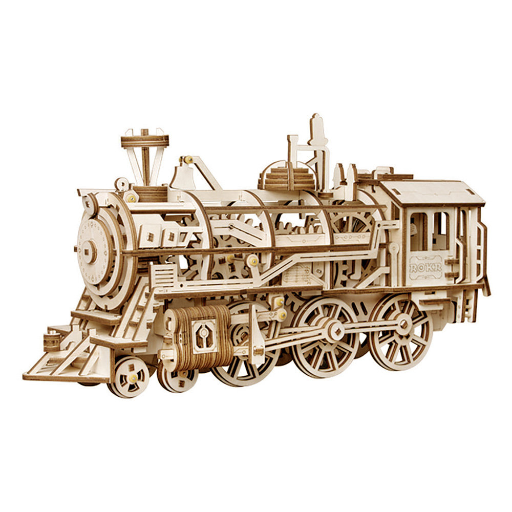ROKR LK701 Locomotive mehanička 3D drvena slagalica 350 delova