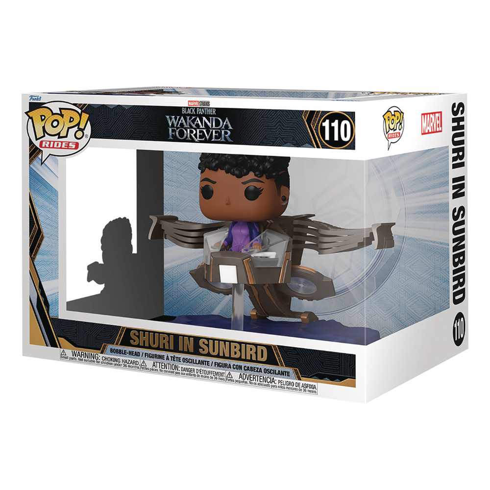 Funko Pop! Rides Super Deluxe Shuri in Sunbird #110 – Black Panther