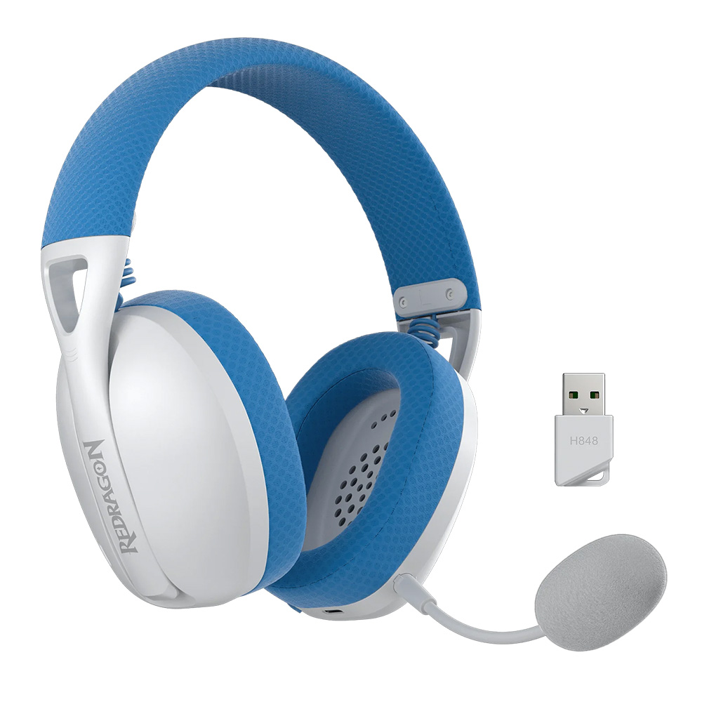 Redragon Ire Pro H848B Wireless Blue gejmerske slušalice 3 moda