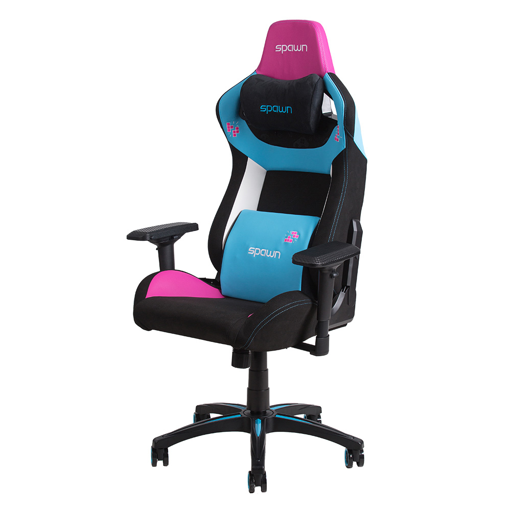 Spawn Neon Edition gejmerska stolica plava/crna/roze