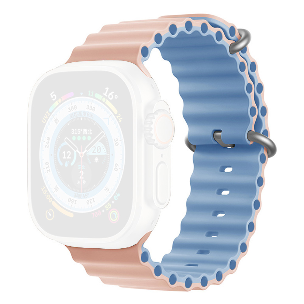 MOYE Smart Watch Ocean Strap 44/45/49mm Pink Sand/Blue Fog