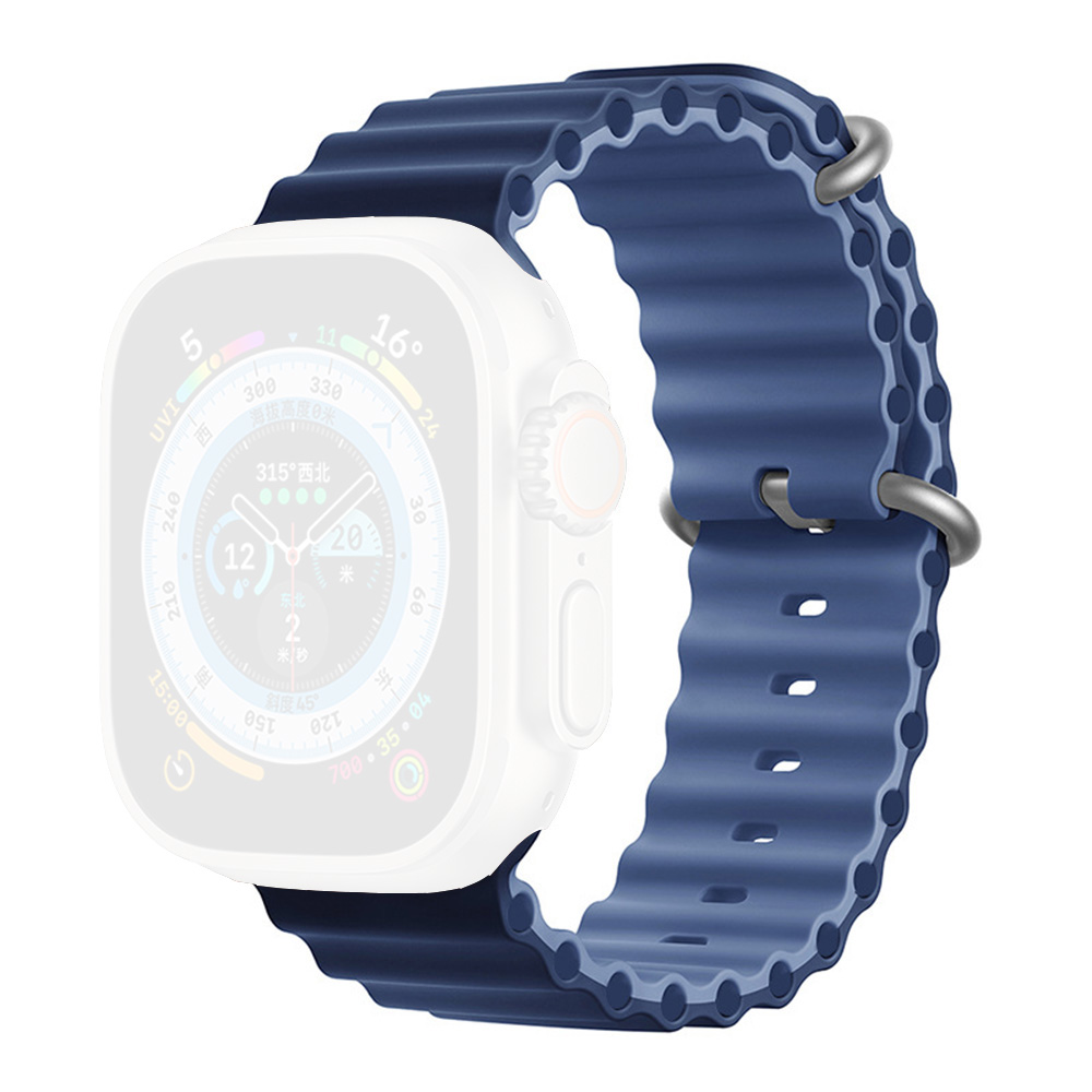 Moye Smart Watch Ocean Strap 44/45/49mm Light Blue/Deep Navy