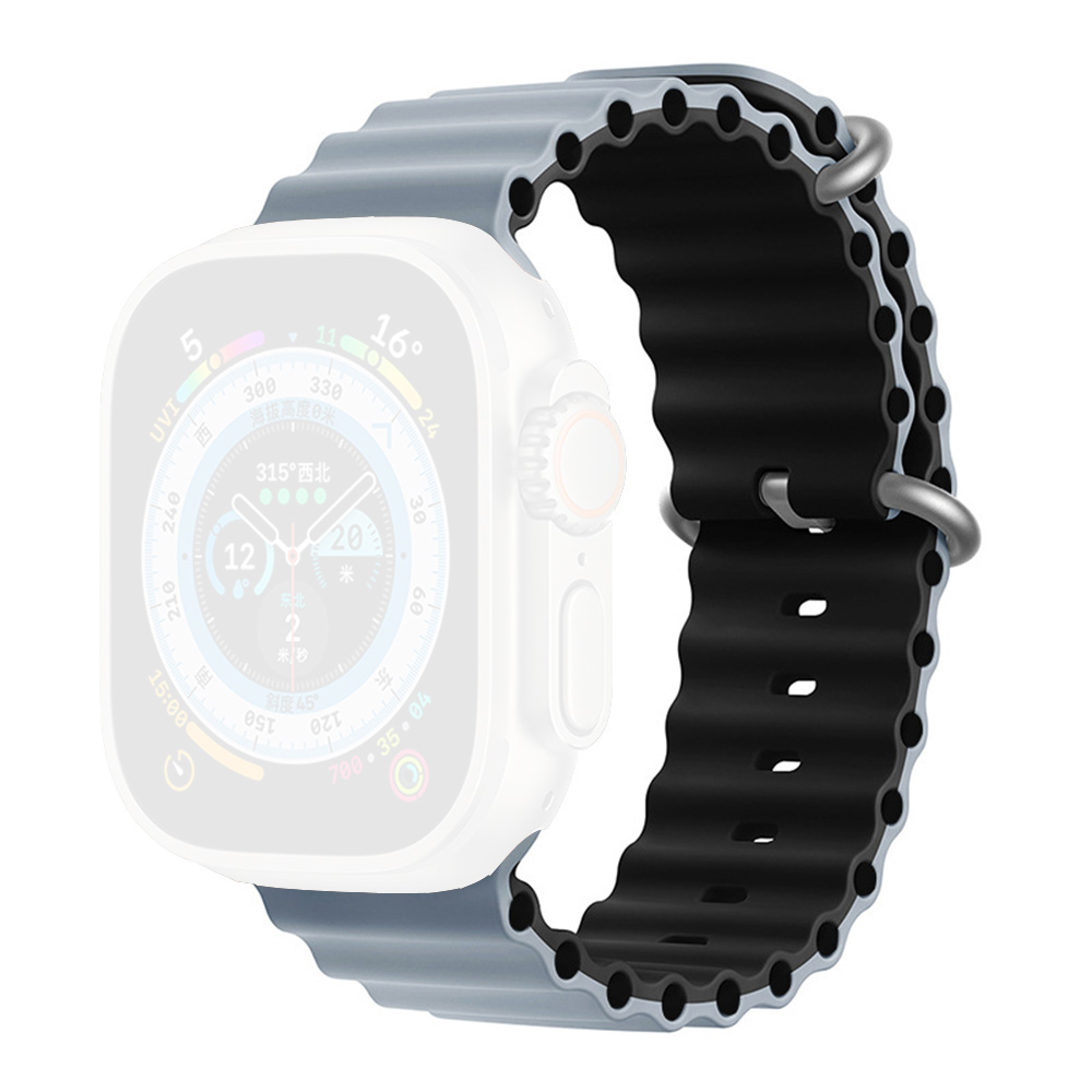 Moye Ocean narukvica za sat 44/45/49 mm, Obsidian Mist/Black