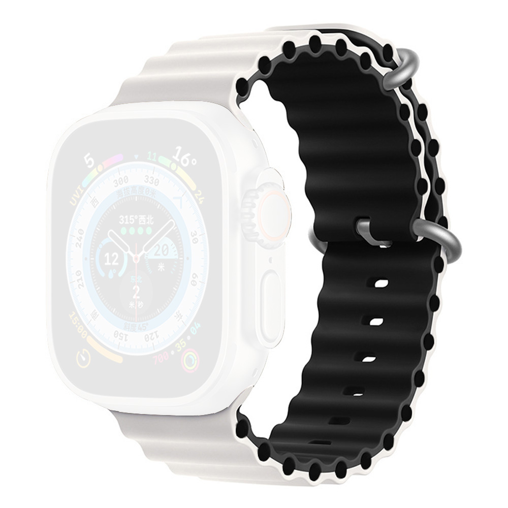 MOYE Smart Watch Ocean Strap 44/45/49mm White/Black