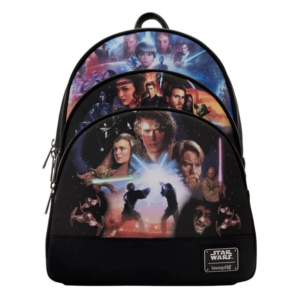 Loungefly Star Wars Prequel Trilogy mini ranac sa 3 džepa