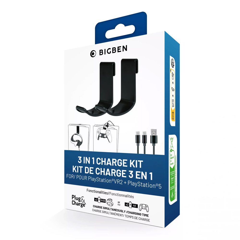 Bigben BB021134 3-u-1 set za punjenje za PS5 i PS VR2