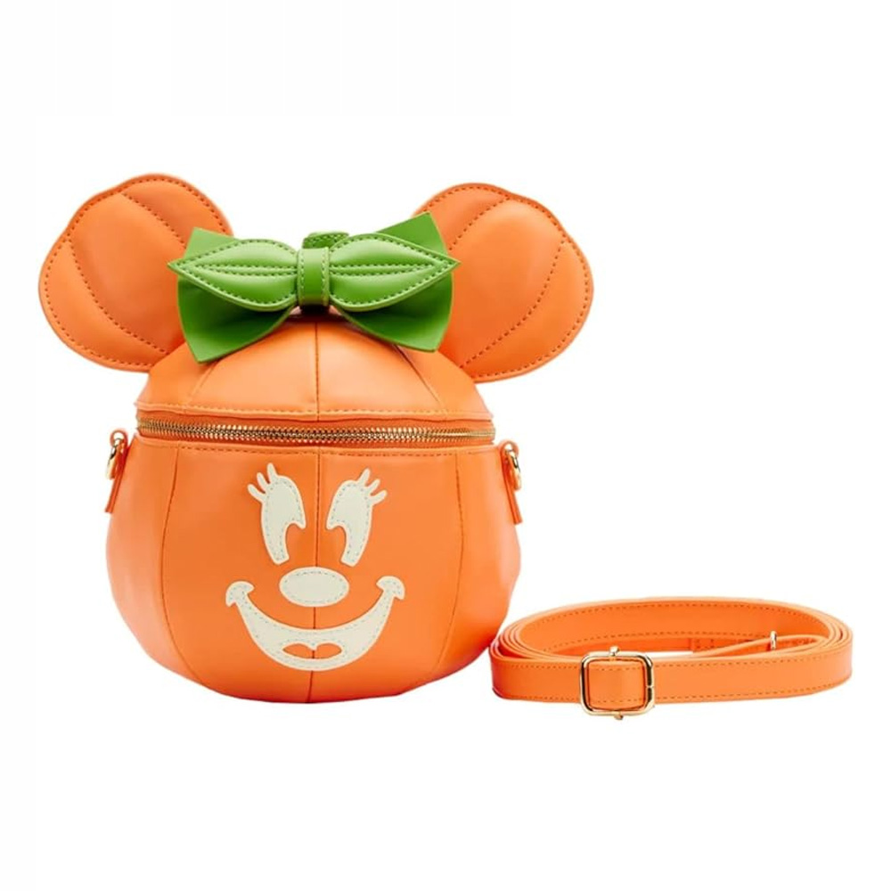 Loungefly Disney Minnie Glow Face Pumpkin figuralna crossbody torbica WDTB2612