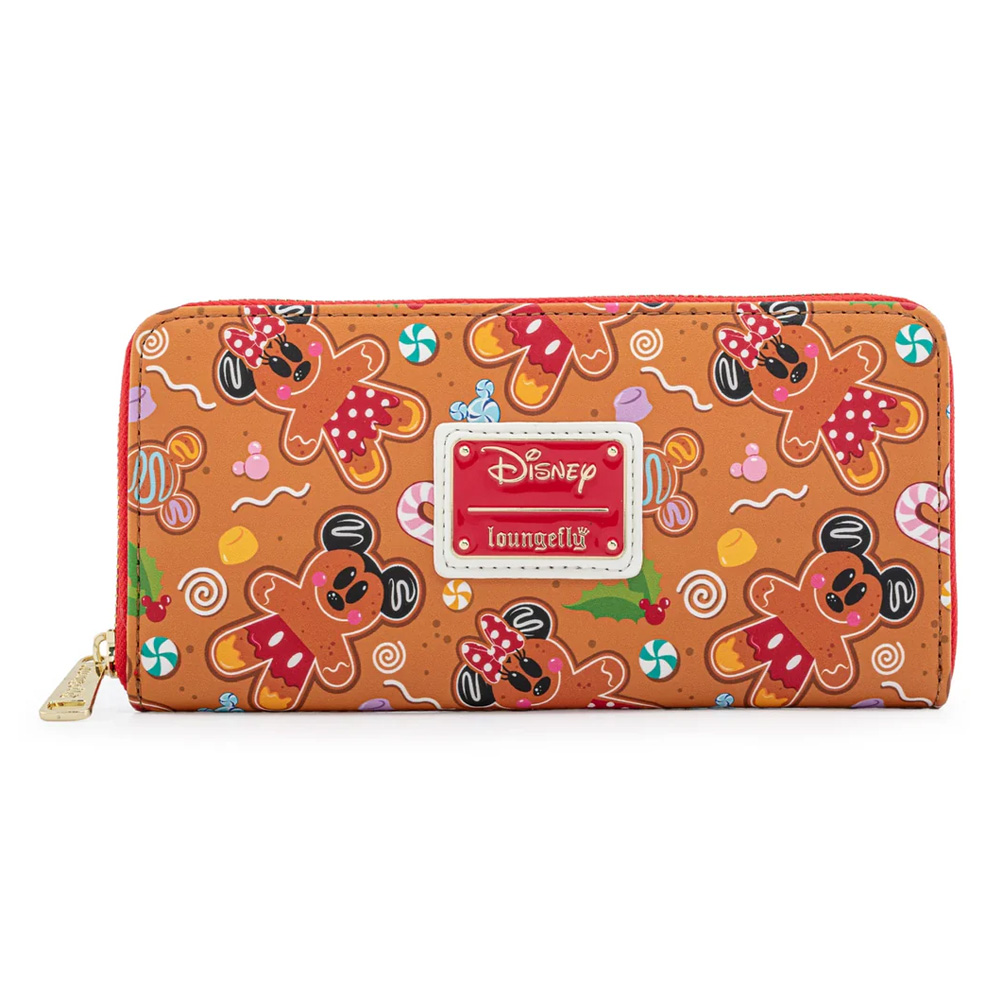 Loungefly Disney Gingerbread Mickey i Minnie WDWA1782 zip novčanik