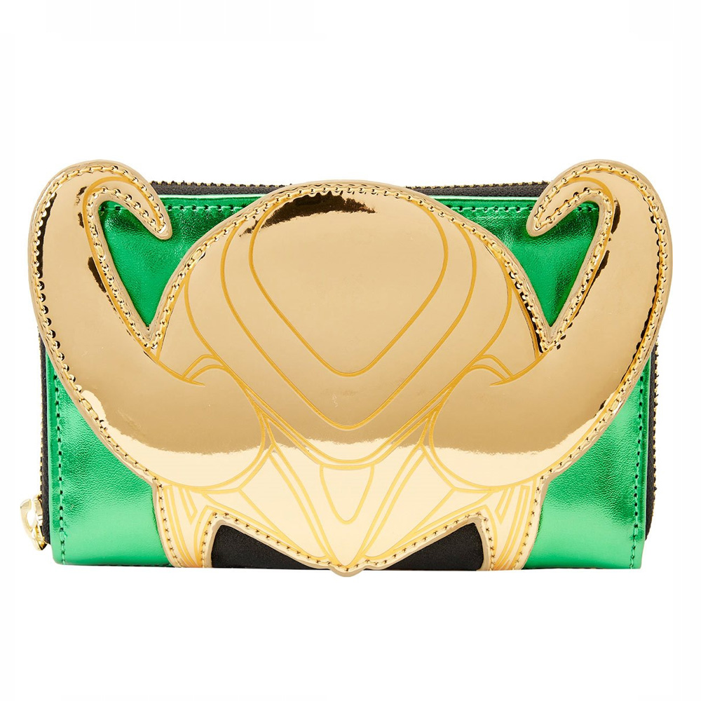 Loungefly Marvel Loki MVWA0198 metalik zip novčanik