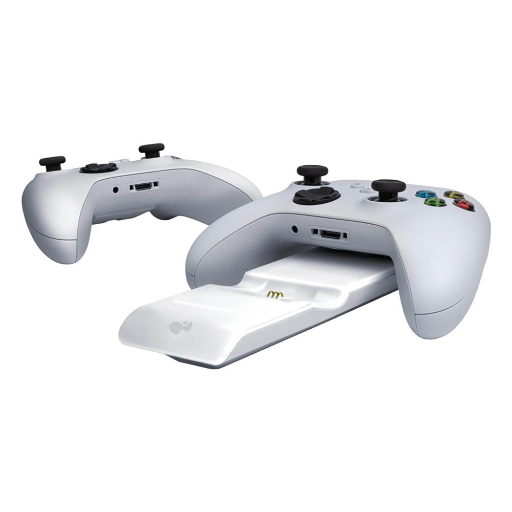 PDP METAVOLT Dual Charger za Xbox bela – 2 baterije 1100 mAh