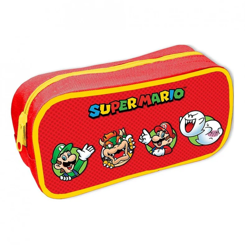 Pyramid International Super Mario Character Circles Rectangle Pencil Case