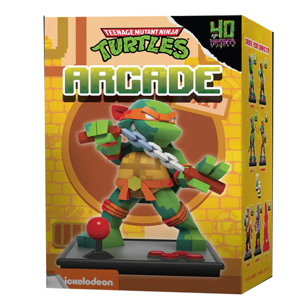 Mighty Jaxx Arcade TMNT blind box vinil figura 10 cm