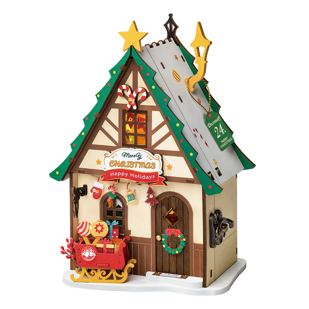 Rolife DS036 Twinkling Christmas House DIY mini kuća sa LED osvetljenjem