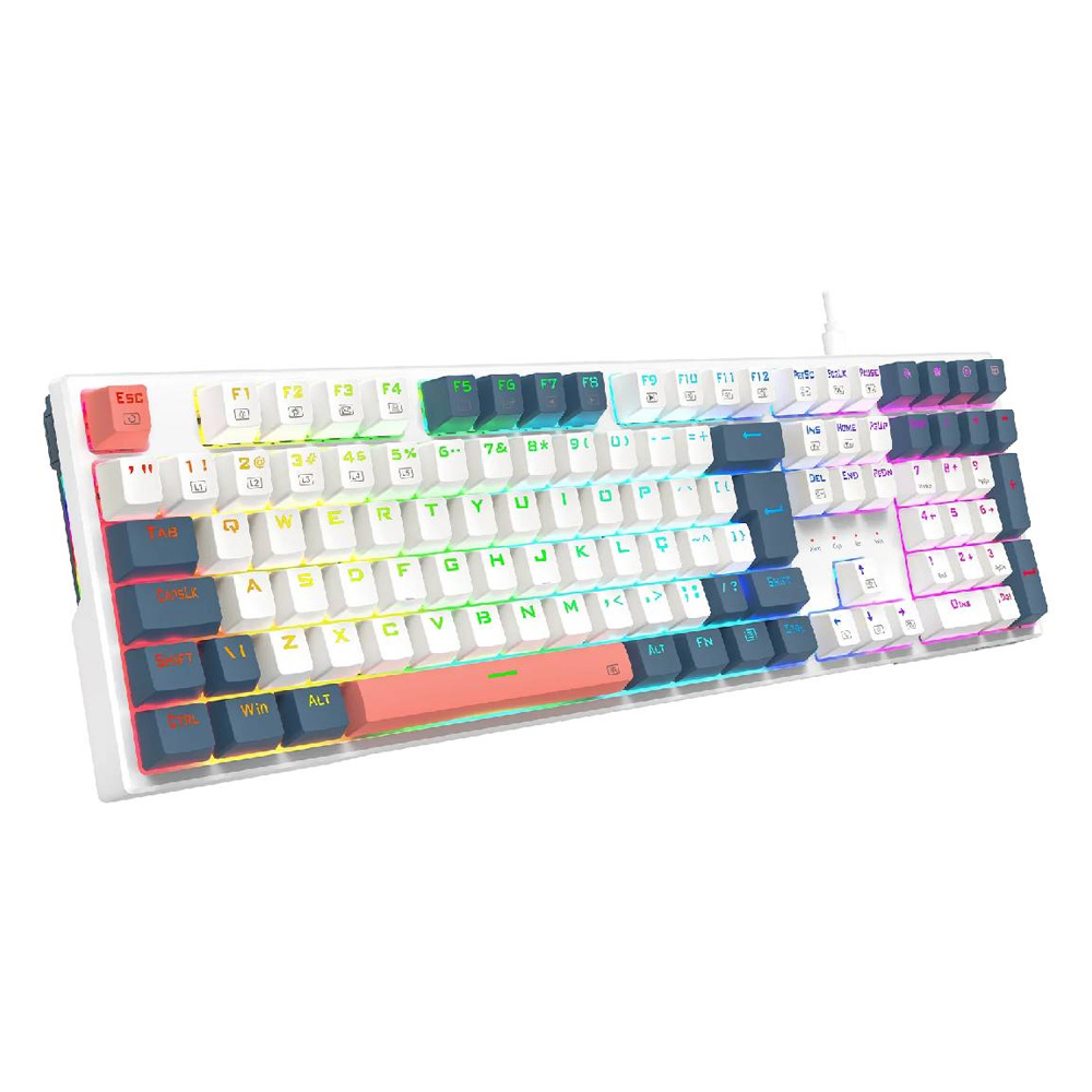 Redragon Trundle K668WBO RGB mehanička tastatura 108 tastera Red switch